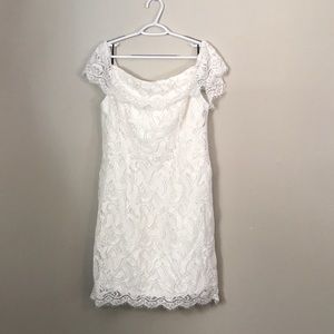 XL lace off the shoulder dress